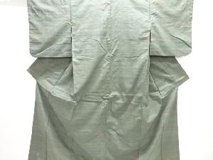 絣柄織り出し手織り紬着物